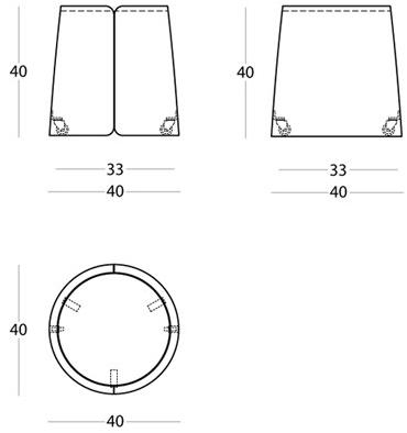 MEMEDESIGN Стол журнальный круглый металлический на колесиках по контракту sun-id-1455543 - Вид №4