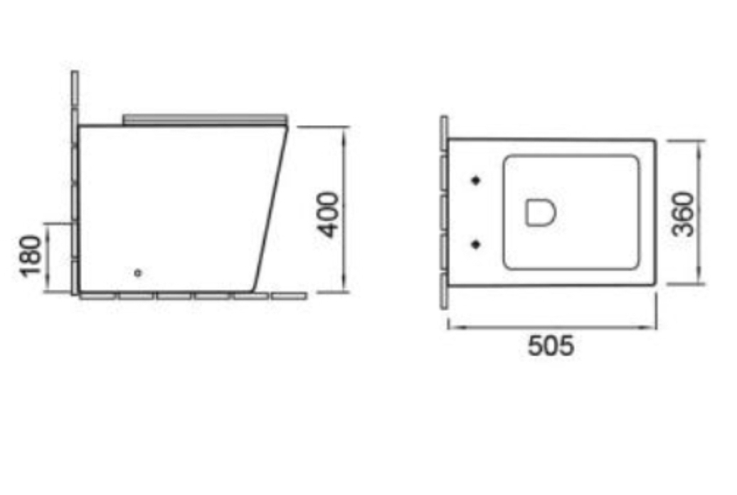 SL-5021 Унитаз приставной безободковый LAB.Space  - Вид №1
