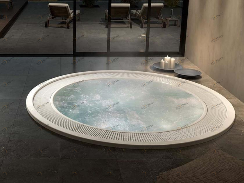 Albatros Круглый 9-местный мини-бассейн с хромотерапией  08fom230 