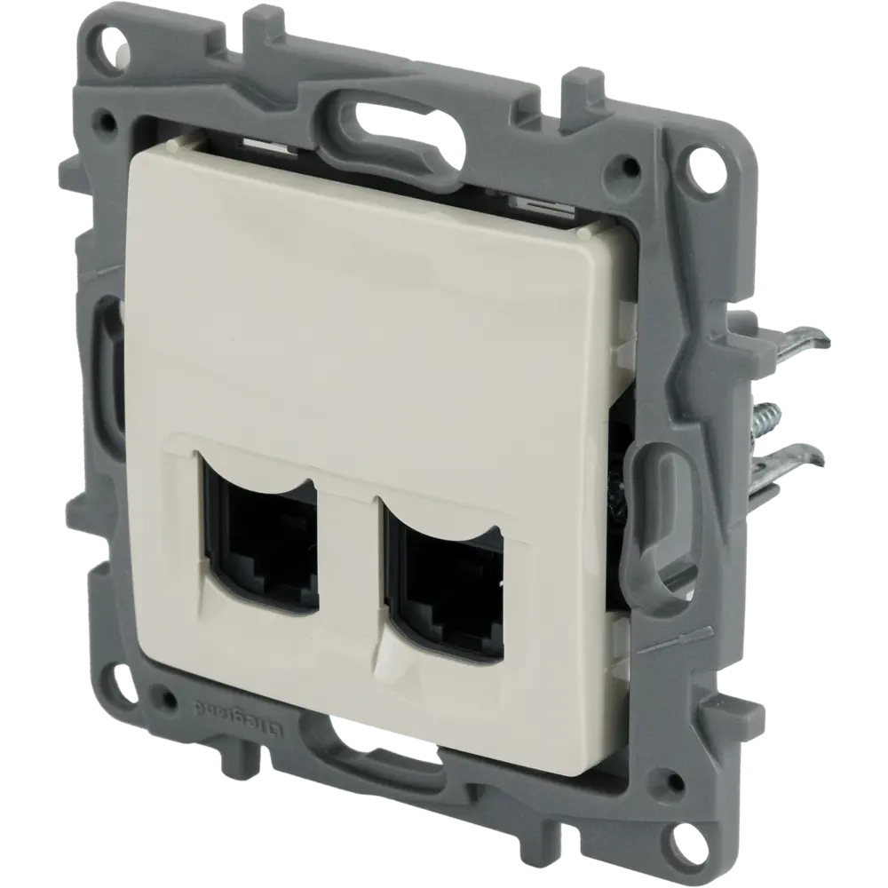 Legrand Etika: Двойная компьютерная розетка для сетевых подключений 82496477 STLM-0028692 - Вид №1