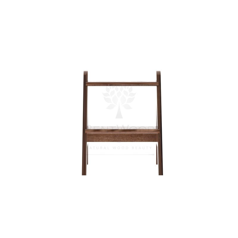 2040 Лесенка для купели 2 ступени из лиственницы мореная Alyarus  - Вид №3