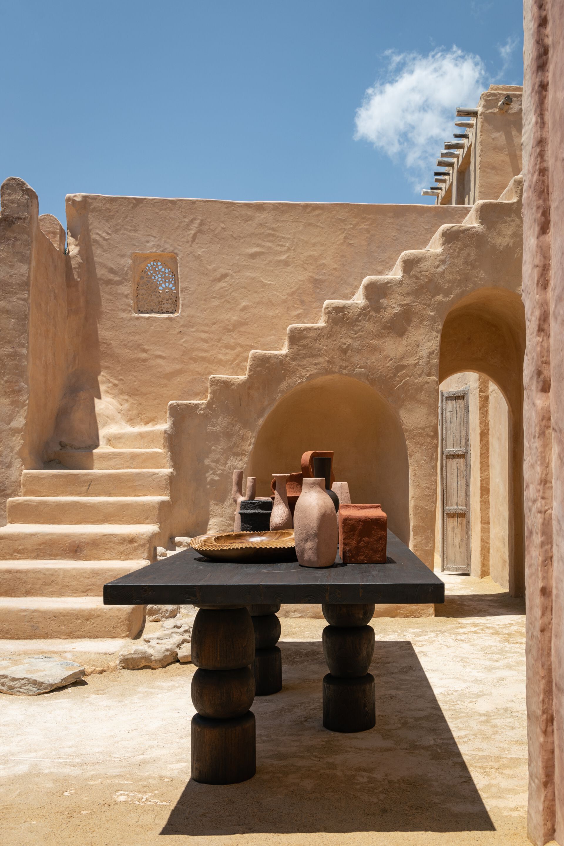 Прямоугольный садовый стол из тикового дерева cbdesign Entasi ARCH-00132538 - Вид №5