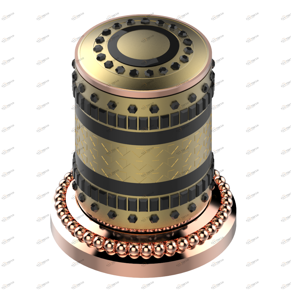 U8B-50/4/VG Переключатель набортный 2 входа 3/4", один выход 3/4"и один выход 1x1/2" Thg-paris Monte Carlo с золотым фарфором Розовое золото U8B 50/4/VG CAT.F