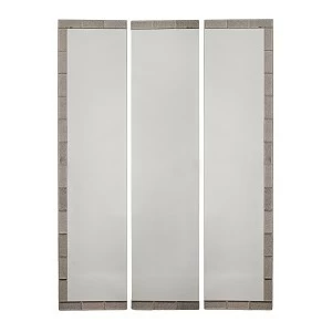 Зеркало прямоугольное настенное серебро -центр PUSHA ДИЗАЙНЕРСКИЕ 062600 Серебро