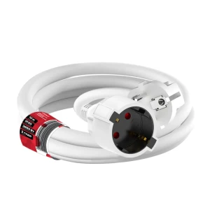 Удлинитель бытовой Duwi 3x1.5 10 1 розетка с заземлением 3680 Вт цвет белый