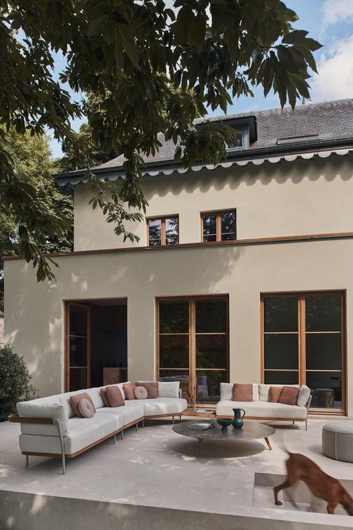 MNST993 Журнальные столики teak ⌀125см Manutti Torsa - Вид №2