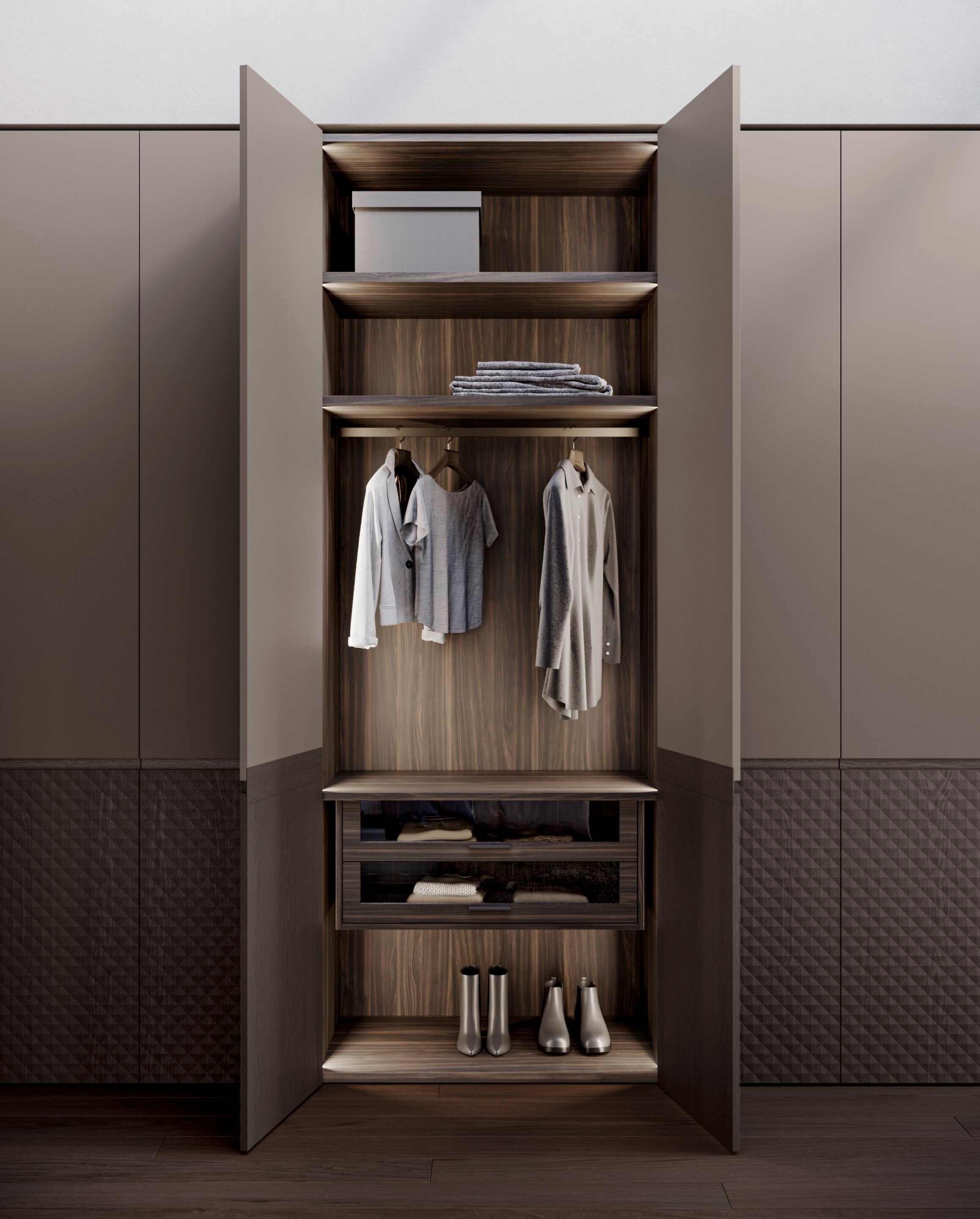 Деревянный секционный шкаф Olivieri DIAMANTE ARCH-00075745 - Вид №3