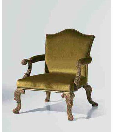 OAK Кресло с обивкой из ткани с подлокотниками Galleria sun-id-1354953 - Вид №1