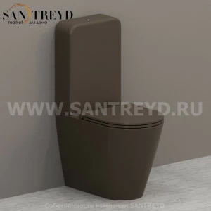 FO003CSFO008CSBA016 Компакт унитаз с бачком Коричневый Ceramica Globo FORTY3 Италия