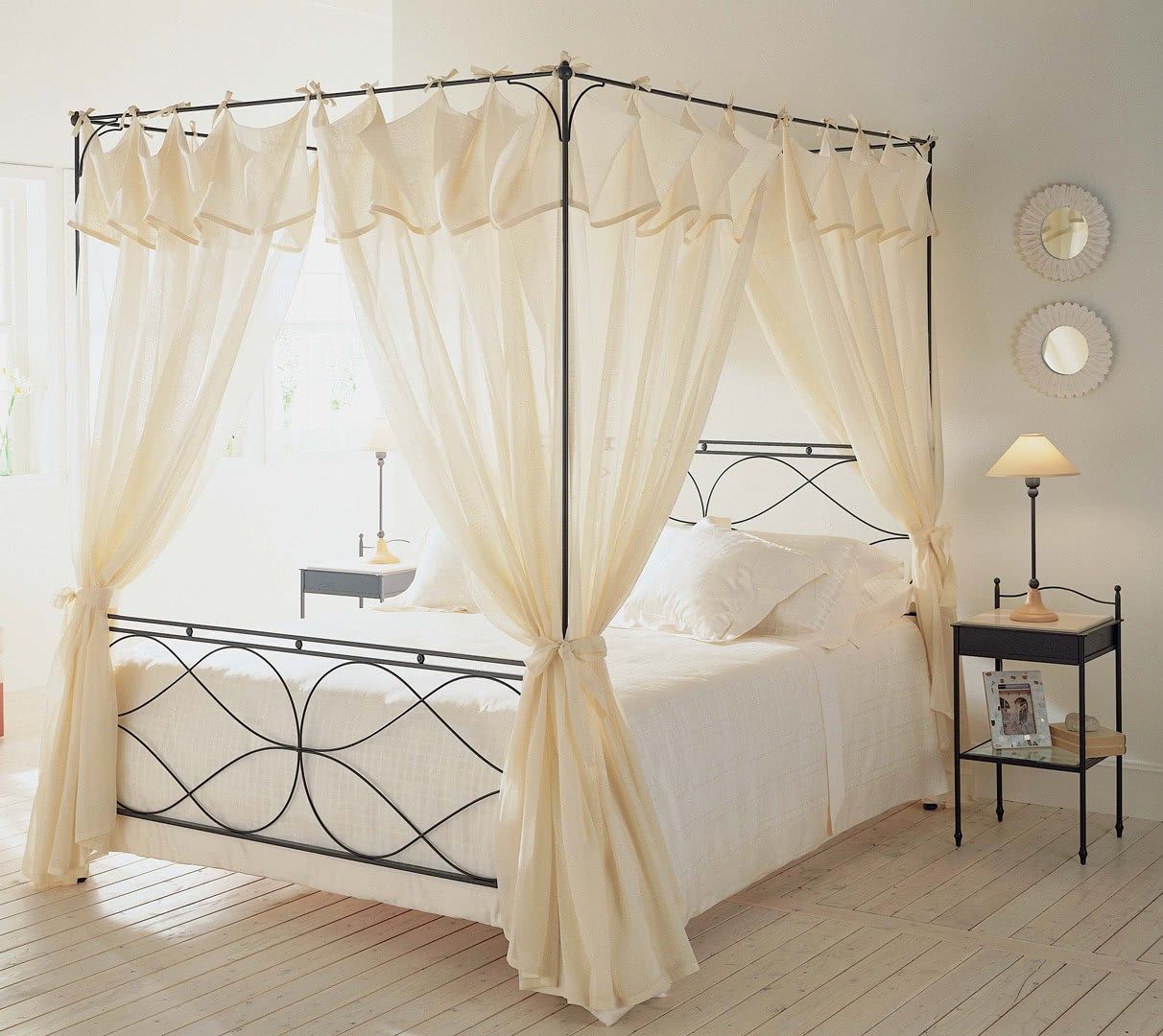 Железная двуспальная кровать с балдахином Cantori Raphael ARCH-00103695 - Вид №3