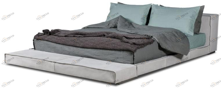 BAXTER Кровать двуспальная с обивкой Budapest sun-id-1446447