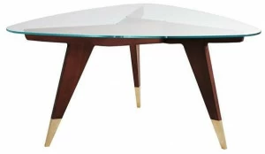 Molteni & C. Журнальный столик из дерева и стекла для гостиной Heritage