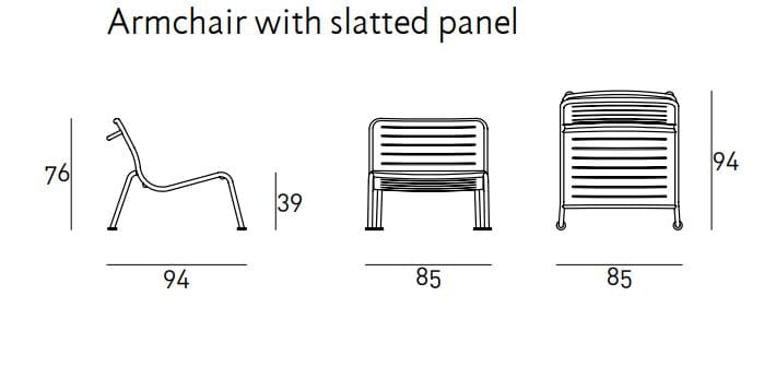 Алюминиевый стул без подлокотников Living Divani Frog ARCH-00071359 - Вид №4