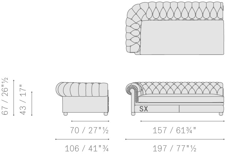Poltrona Frau Модульный кожаный диван с тафтингом La collezione - divani e poltrone sun-id-1423378 - Вид №14