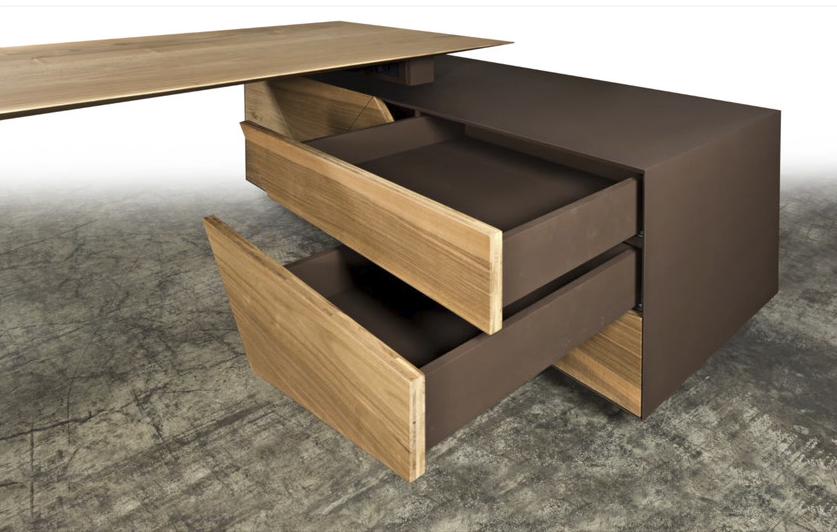 CP Parquet Прямоугольный деревянный стол с ящиками Cp lab design sun-id-1454817 - Вид №1