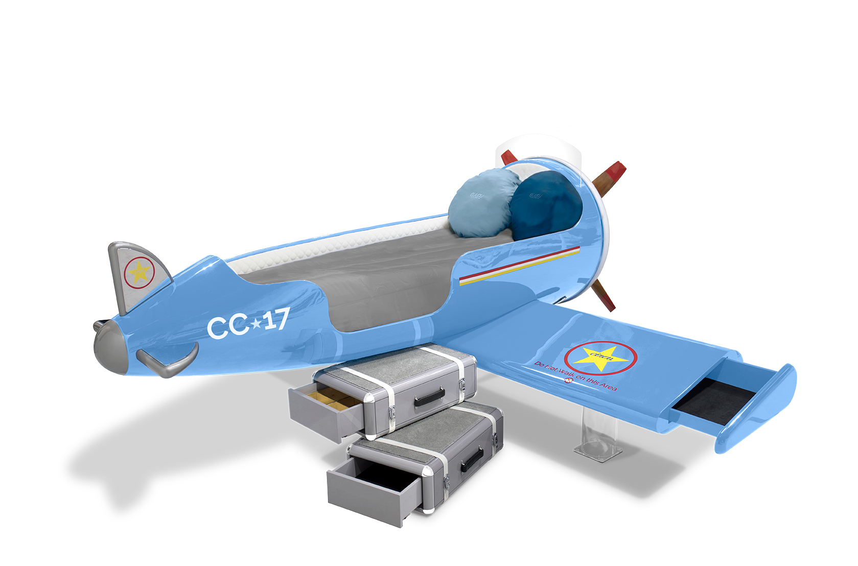 CIST23 Детская кровать самолет Sky One Circu  - Вид №4