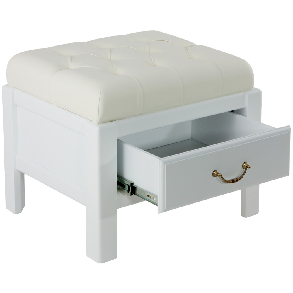 11099 Банкетка Лотос 4 Молочный BOGACHO 4627170345289 - Вид №2