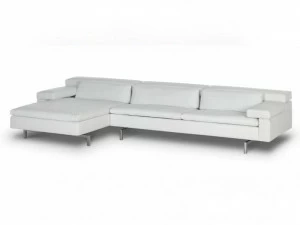 JORI Кожаный диван с шезлонгом Shiva