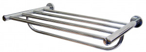 AC0959C Полка для полотенец из хромированной латуни с перекладиной mediclinics