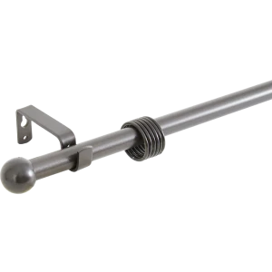 Карниз однорядный раздвижной d19/16 мм шар 160-320 см цвет шоколад