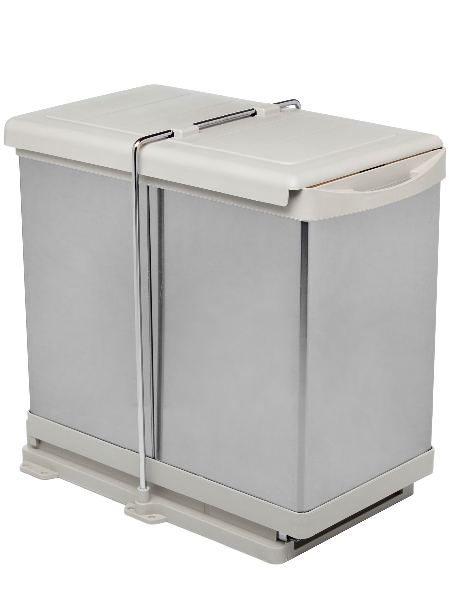 Контейнер для мусора на дверцу Alpha 400/28 Metallic Grey NAVAKO 10011 - Вид №1