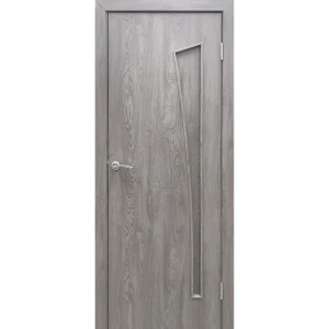Дверь межкомнатная Белеза глухая финиш-бумага ламинация цвет тернер серый 90x200 см