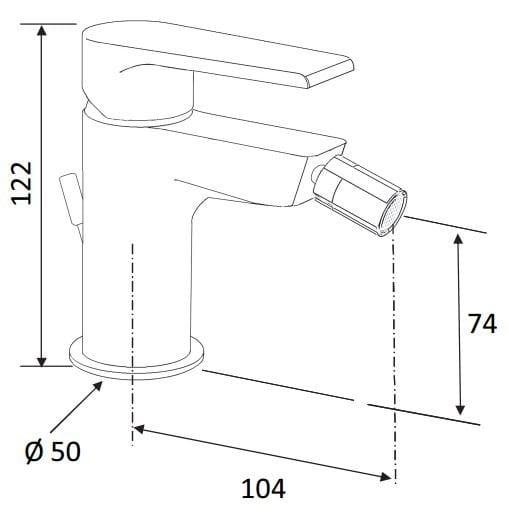 Смеситель для биде с регулируемым горлышком Rubinetterie Mariani ARCH-00026273 - Вид №2