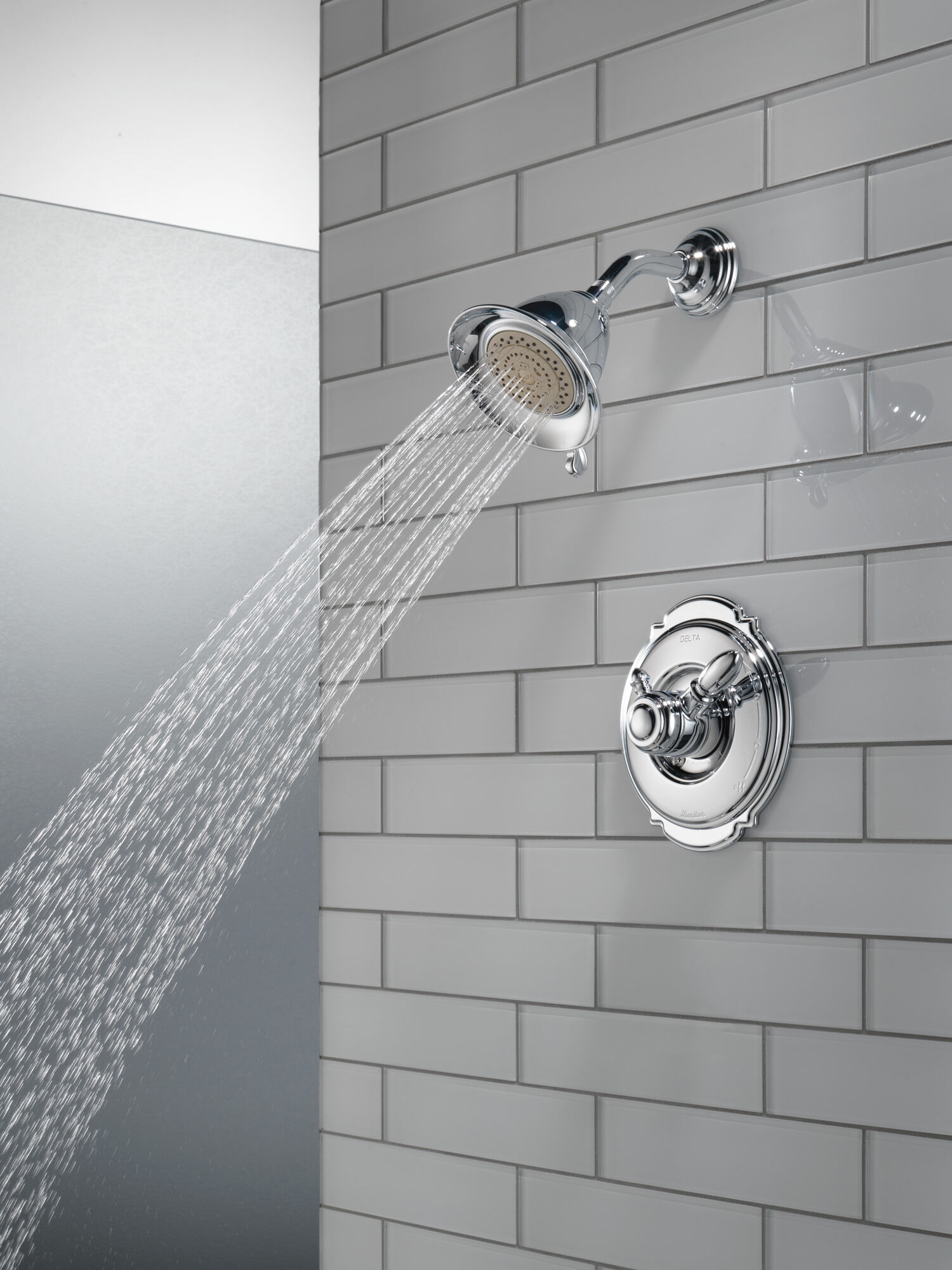 T17255-PT Обивка для душа Monitor (R) серии 17 Delta Faucet Victorian Выдержанный оловянный - Вид №6
