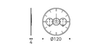 Настенные зеркальные стеклянные часы Cattelan italia TIMES ARCH-00058046 - Вид №5