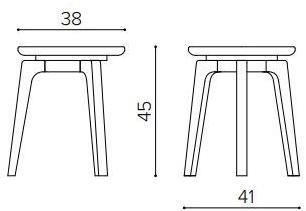 True Design Низкий табурет из массива дерева Tod Td 1000 - Вид №14