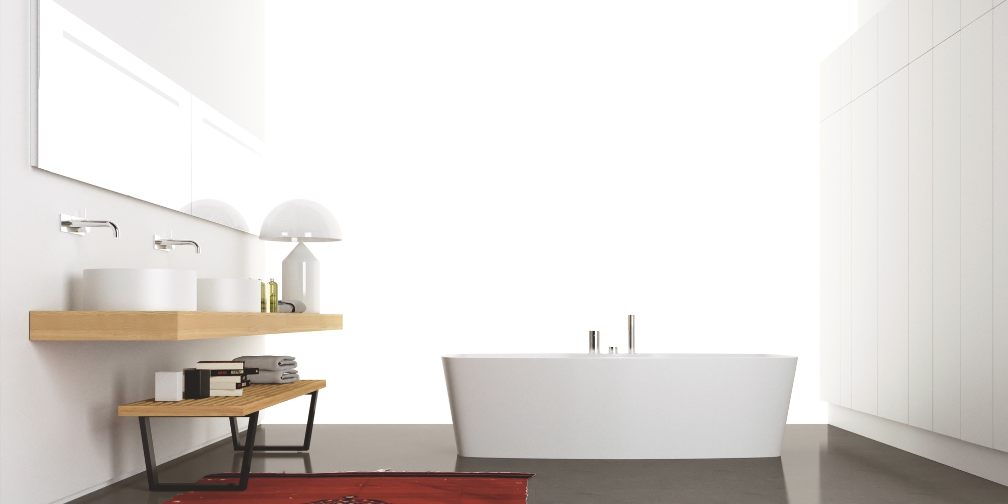Design Ванна из Corian 1800x800x500 Soft Tub белая MOMA Design CS301850 - Вид №1