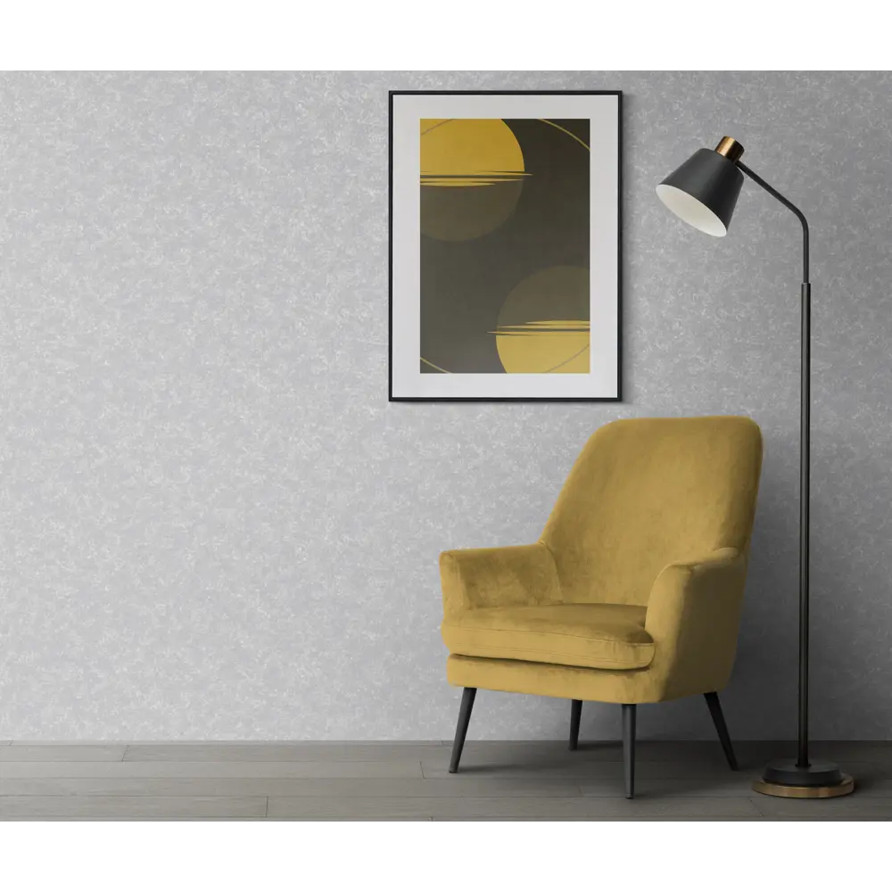 Флизелиновые обои NEW AGE Solar в серебристо-сером оттенке с эффектом горячего тиснения 87710961 STLM-0075189 - Вид №2