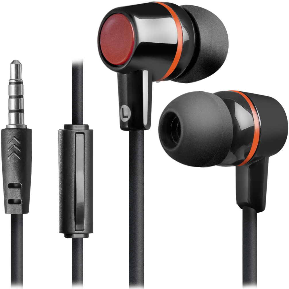 63428 гарнитура для смартфонов pulse 428 черный, вставки Defender Santreyd 