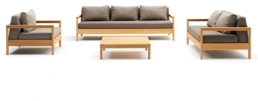 Varaschin 2-местный садовый диван из тика Bali 238d - Вид №1