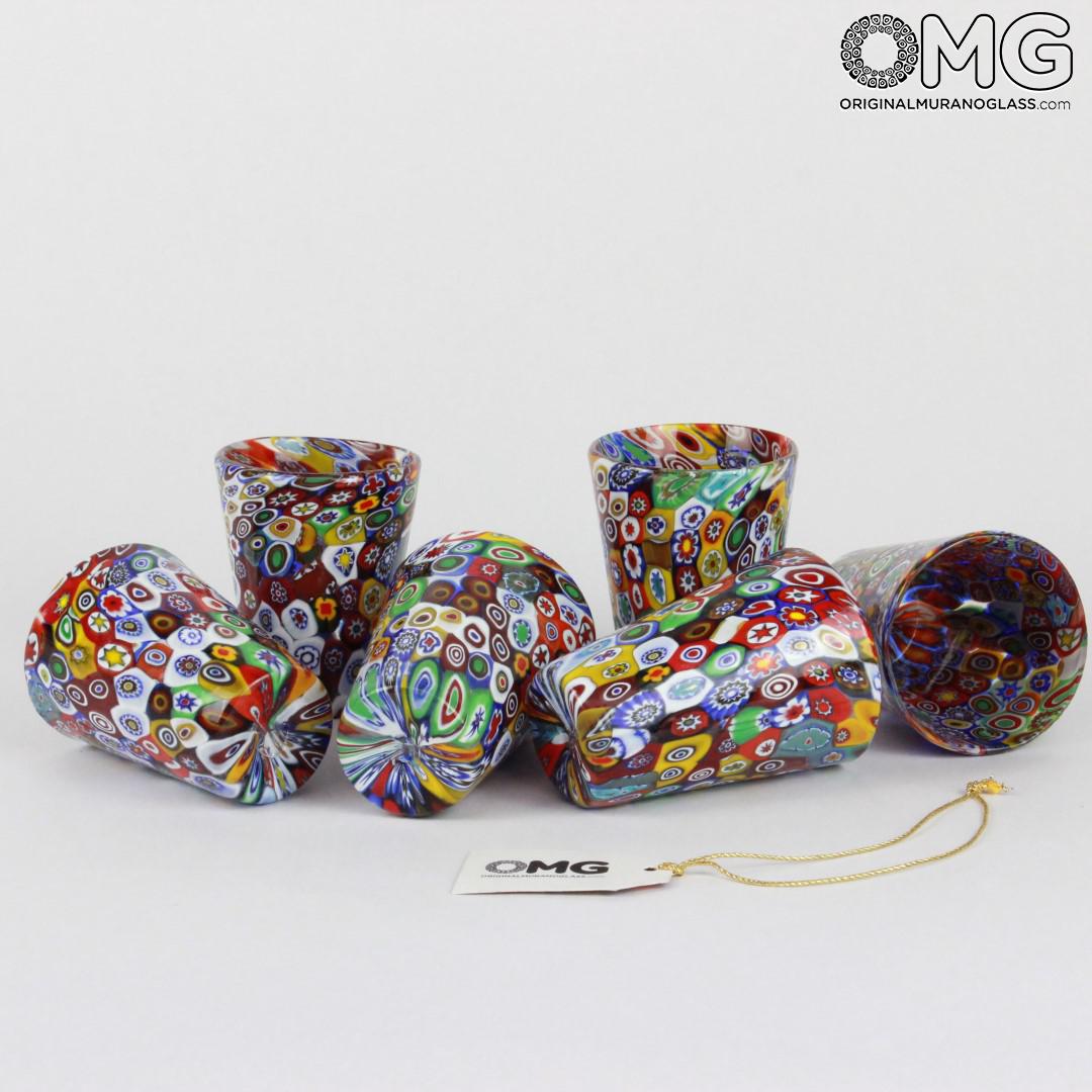 1471 ORIGINALMURANOGLASS Набор из 6 стаканов Лимончелло - Goto da Liquore - муранское стекло 7 см  - Вид №1