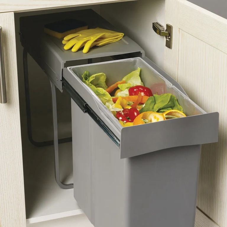 Система сортировки мусора ALBIO 25 40L серый пластик Alveus 211958 - Вид №1