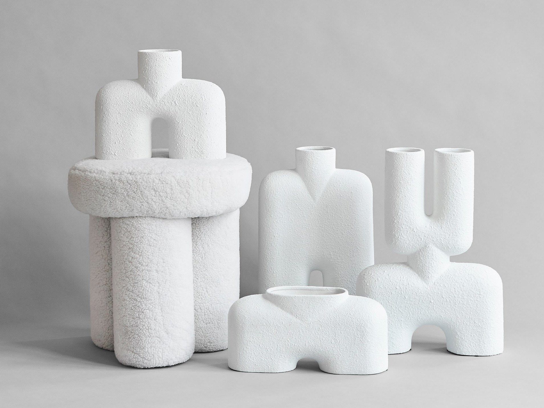 Низкий табурет из овчины 101 Copenhagen Big Foot ARCH-00087722 - Вид №2