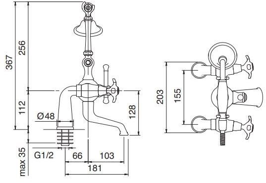 Rubinetterie Treemme Nuova retrò  4104  - Вид №2