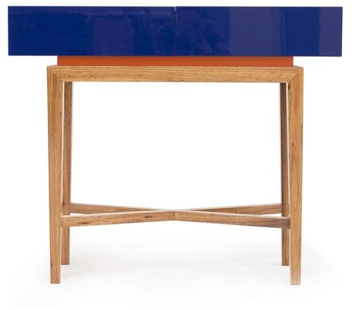 Moanne Прямоугольная лакированная консоль из орехового дерева sun-id-1485315 - Вид №2