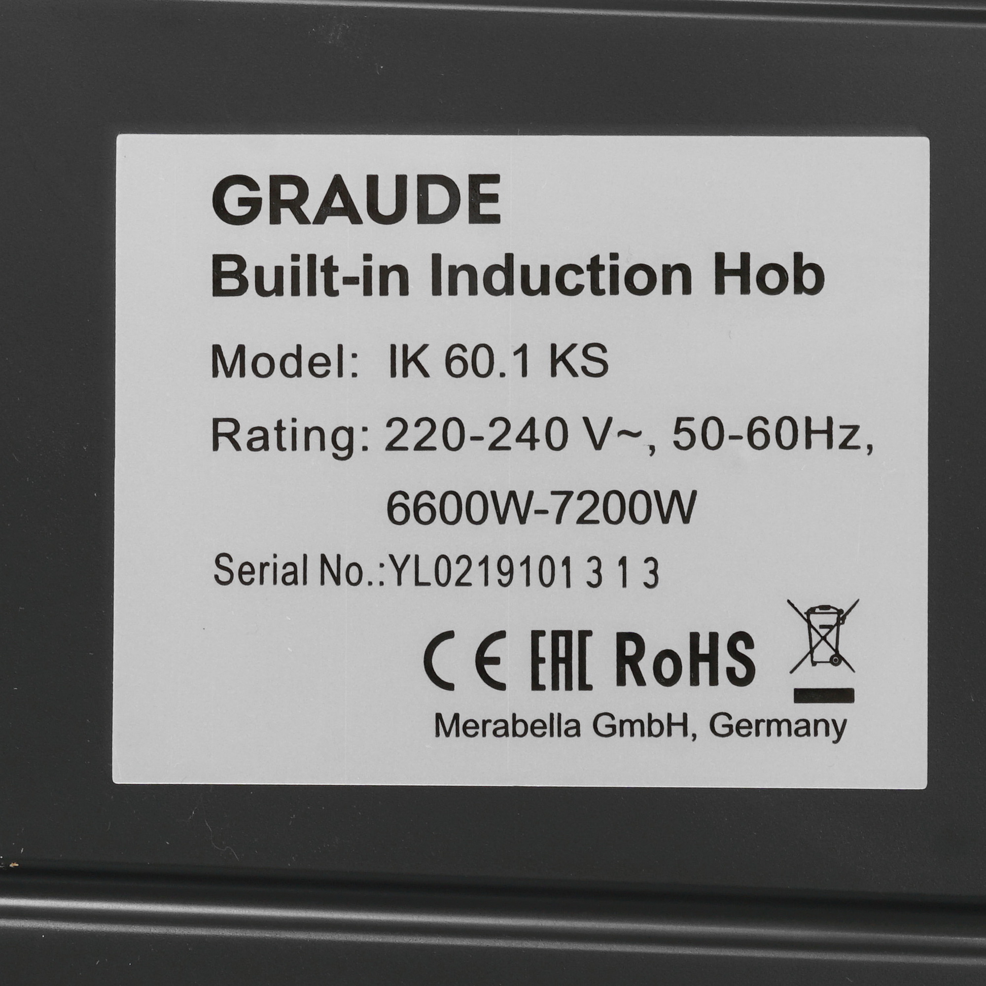 8198363 Индукционная варочная поверхность Graude IK 60.1 KS STDN-0151001 - Вид №4
