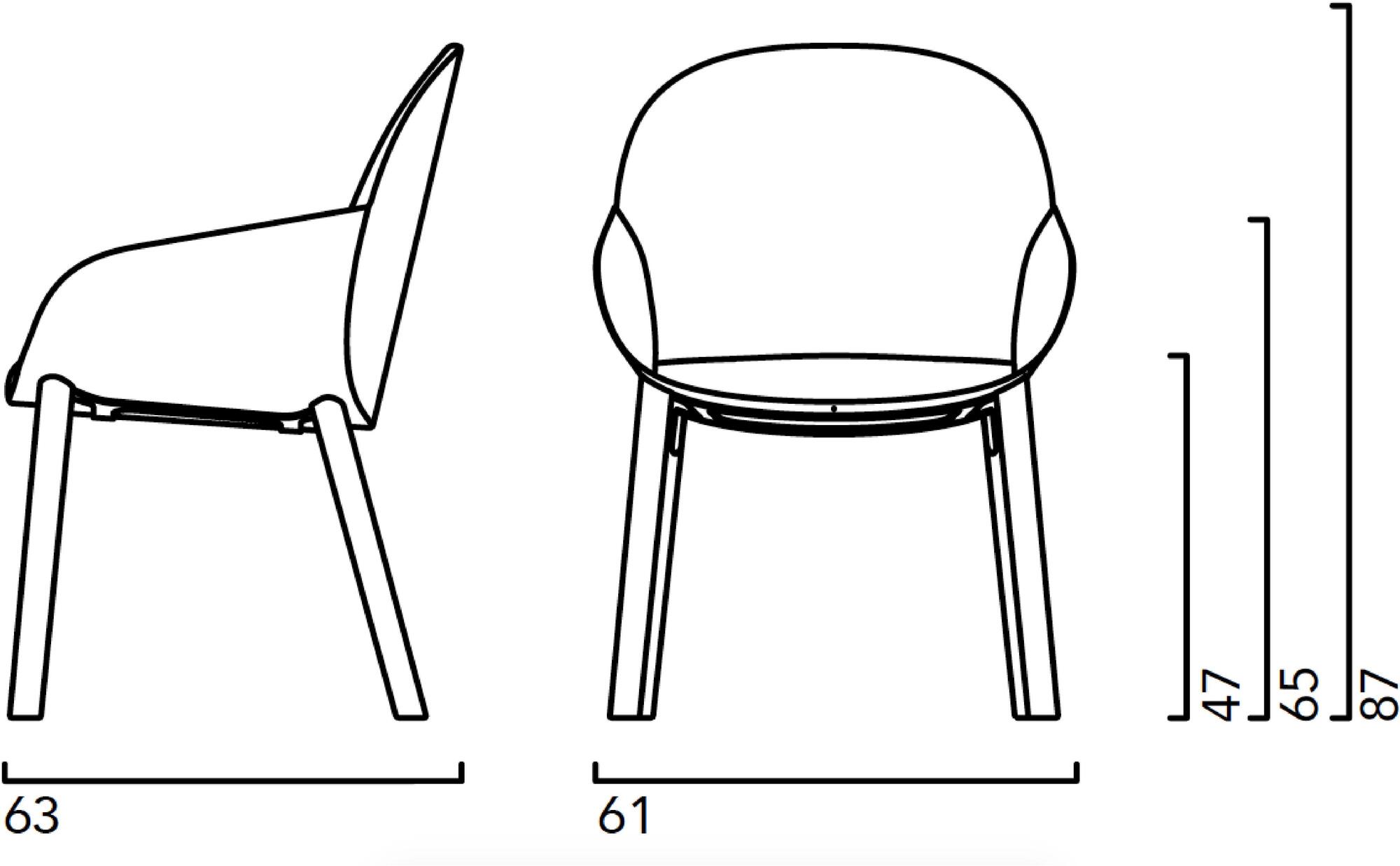 Crassevig Стул с обивкой и подлокотниками Elba sun-id-1428552 - Вид №6