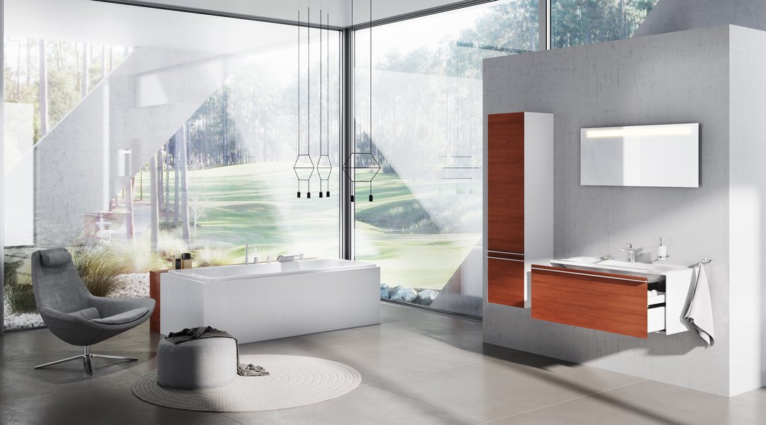 Тумба под умывальник SD 1000 Clear белая/белая Ravak X000000759 - Вид №6