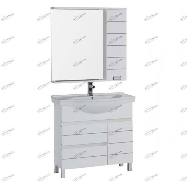 Комплект мебели Aquanet Доминика 90 белый 00172405