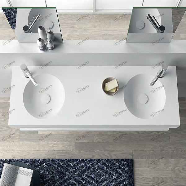 Y06 Накладная раковина под столешницу  овальная McBath PUZZLE