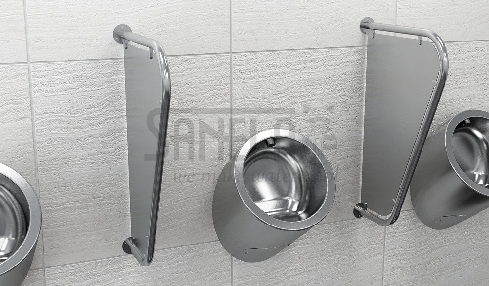 95130 Межписсуарная нержавеющая перегородка SANELA  - Вид №1