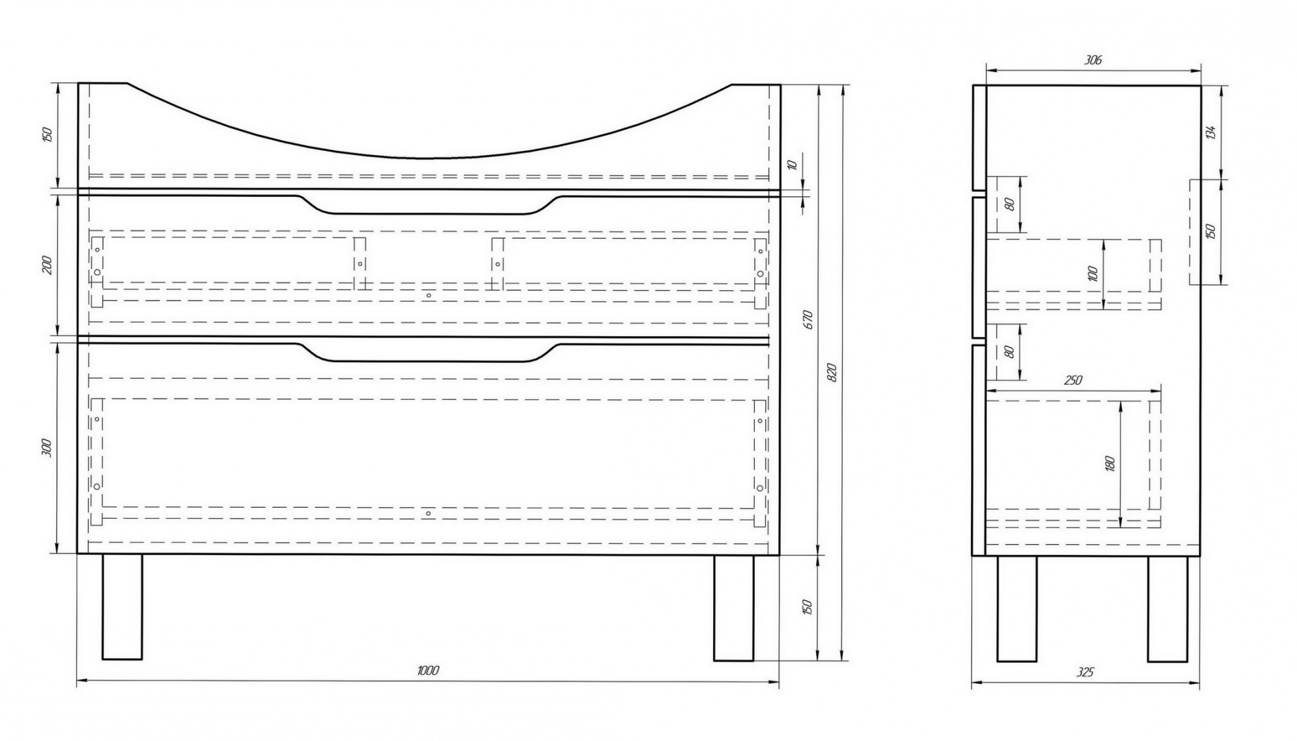 Тумба Laguna Plus 105 DREJA 990108 - Вид №1