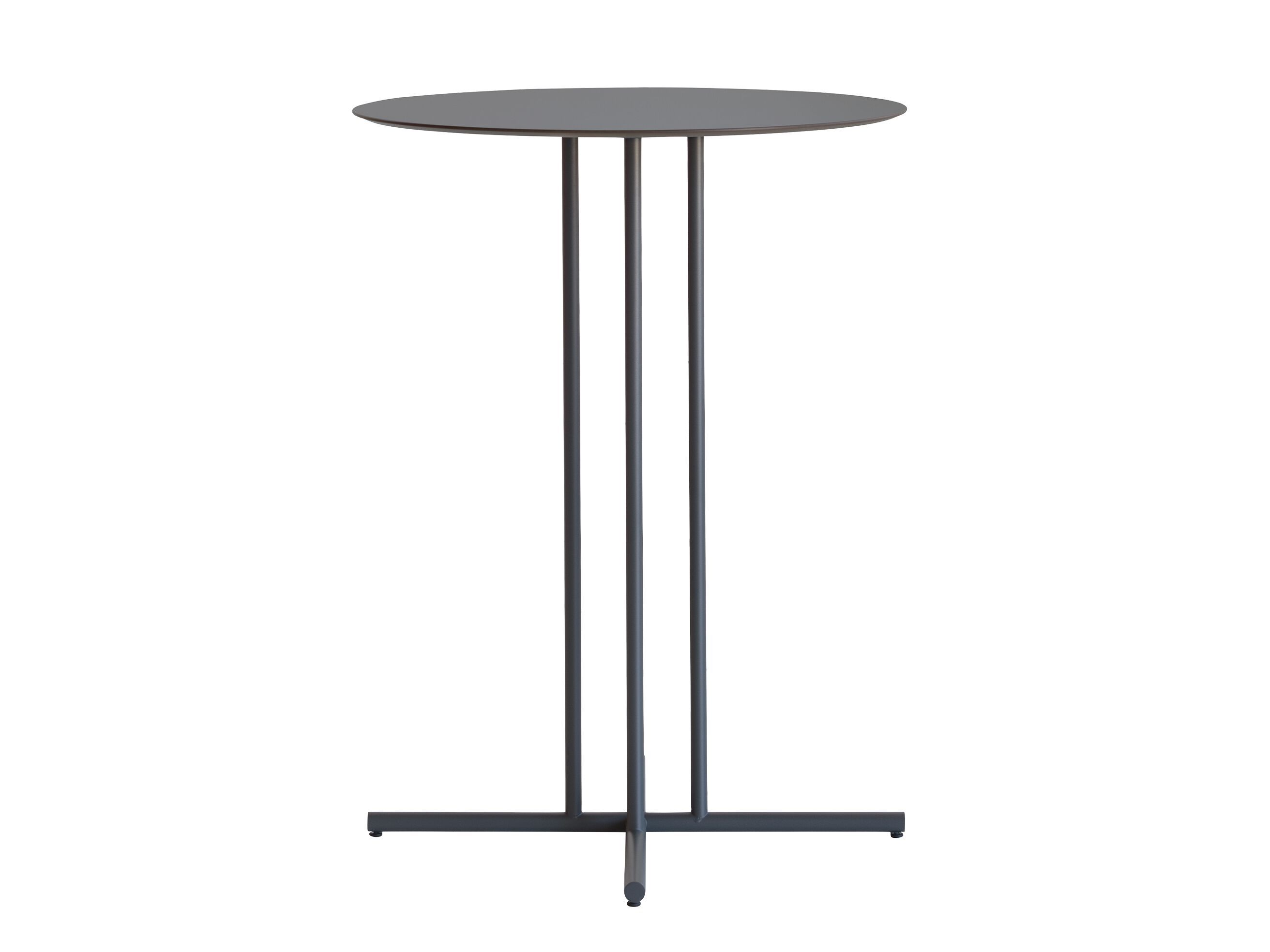 Высокий круглый садовый стол из HPL и металла Potocco Graphic ARCH-00127160