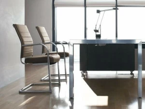 Kastel Консольное кожаное кресло с подлокотниками Kosmo top