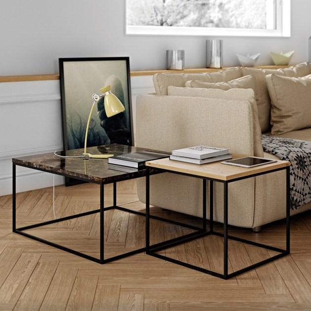 TemaHome Квадратный мраморный журнальный столик Gleam sun-id-1491550 - Вид №11