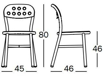 Magis Штабелируемый садовый стул из алюминия Pipe sun-id-1448668 - Вид №4